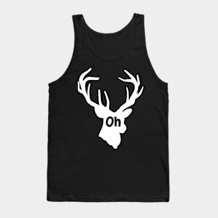 Oh Deer White Tank Top